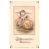 Image 1 : Winsch A Halloween Morning Child & Jack-O-Lantern Holiday PC