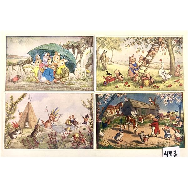 Medici Society Woodland Creatures Animal Postcards Approx.. 45