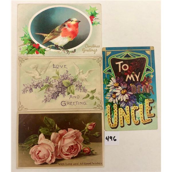 Misc. Holiday Greeting Postcards Approx. 385