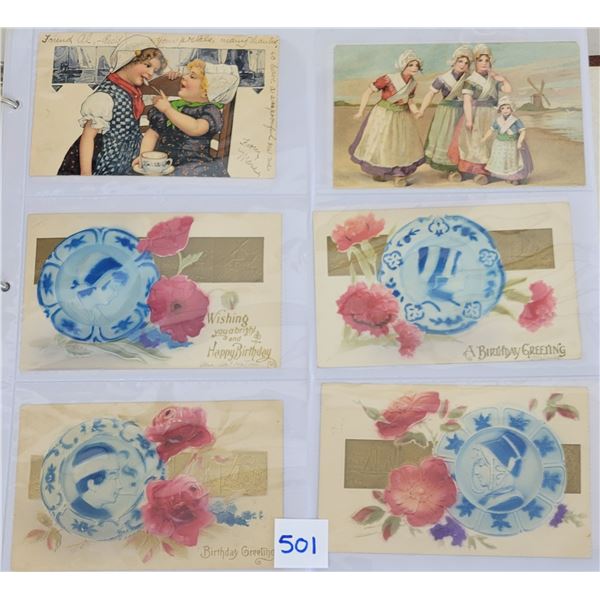Dutch Children Holiday Greeting Album Approx. 235 Postcards