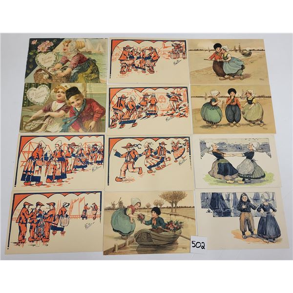 Dutch Children Greeting Postcards 36