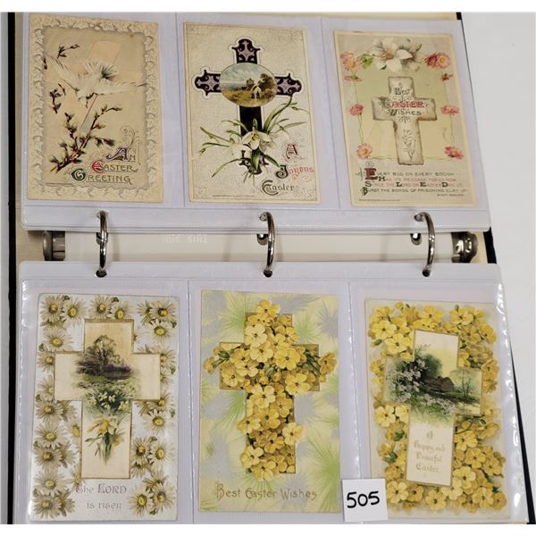 Winsch Easter Holiday Greeting Postcard Album Approx. 120