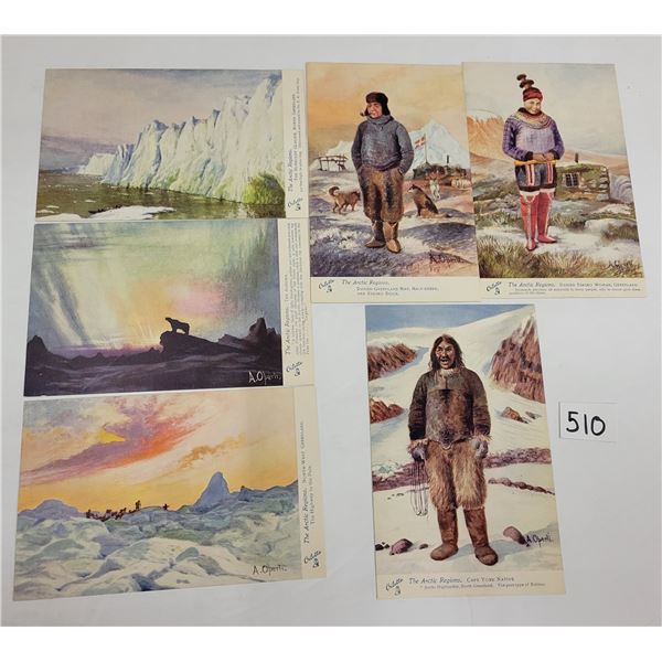 Tuck Group of 6 "The Arctic Regions" Postcards