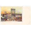 Image 1 : Brooklyn Bridge, New York Beardsley's Advertising Souvenir Card