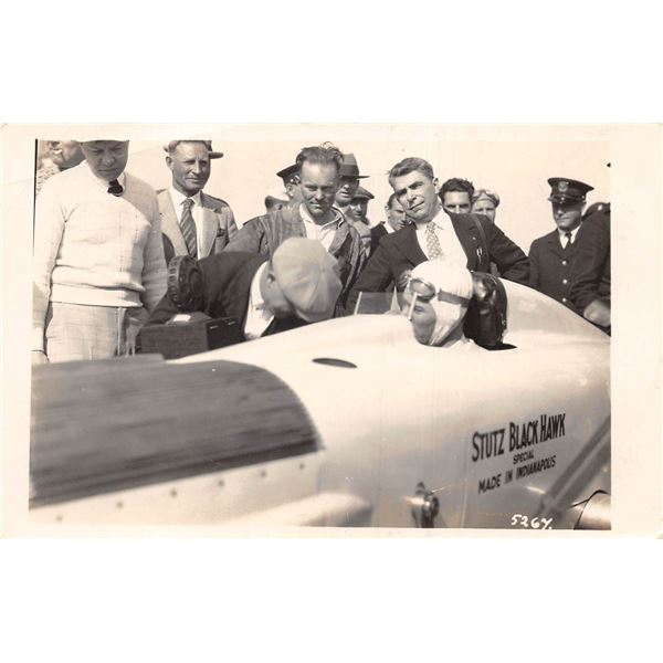 Auto Racing Daytona, Florida Stutz Black Hawk Photo Postcard
