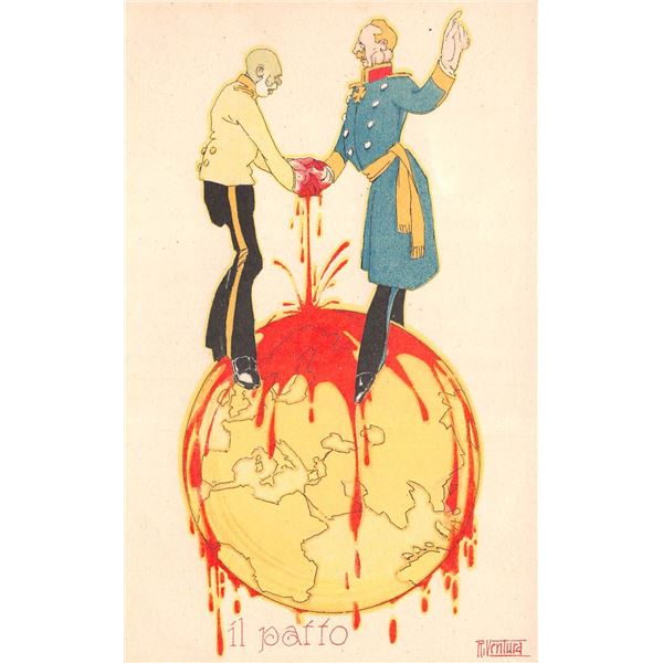 Ventura "Il Patto" The Pact Military Postcard