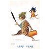 Image 1 : Signed Artist Roberts Leap Year Cats Postcard