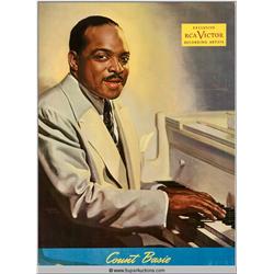 Duke Ellington, Count Basie and Erskine Hawkins Stand Up Advertisements