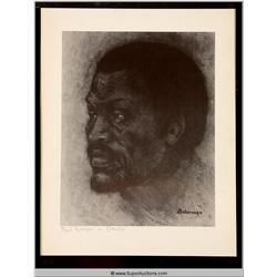 Paul Roberson as Othello Sketch
