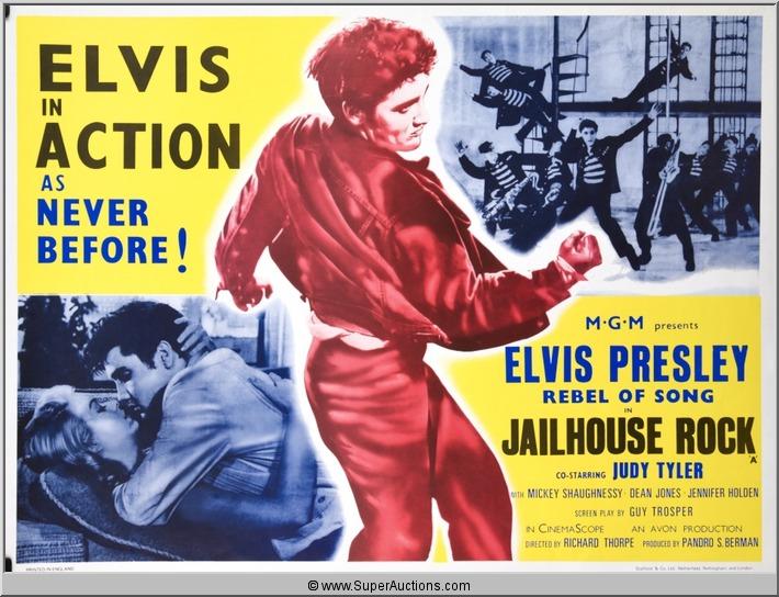 Elvis Presley In Jailhouse Rock Movie Poster Elvis Presley In Jailhouse Rock Movie Poster