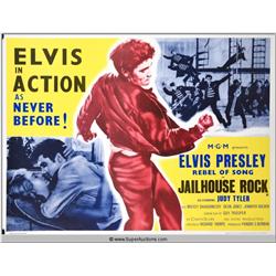 Elvis Presley in "Jailhouse Rock" Movie Poster