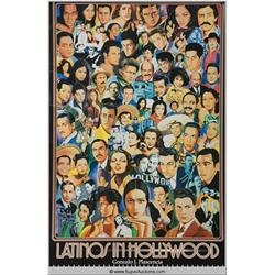 "Latinos In Hollywood" Poster