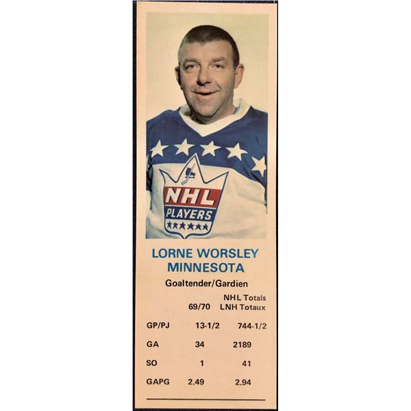 1970-71 DAD'S COOKIES GUMP WORSLEY (HOF)