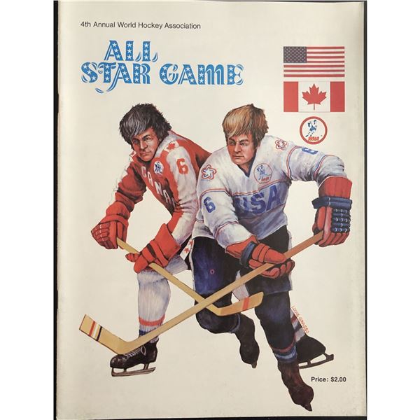 1976 WHA ALL STAR GAME PROGRAM