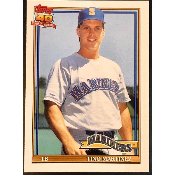 1990 O-PEE-CHEE TINO MARTINEZ ROOKIE CARD
