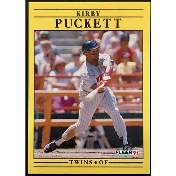 1991 FLEER KIRBY PUCKETT (HOF)