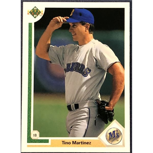 1991 UPPER DECK TINO MARTINEZ ROOKIE CARD