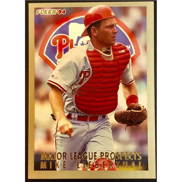 1994 FLEER MIKE LIEBERTHAL ROOKIE CARD