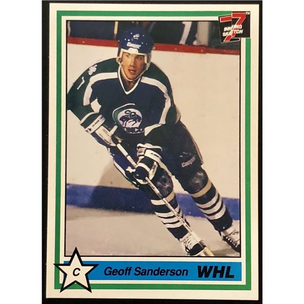 1990-91 7th INNING SKETCH GEOFF SANDERSON JUNIOR CARD