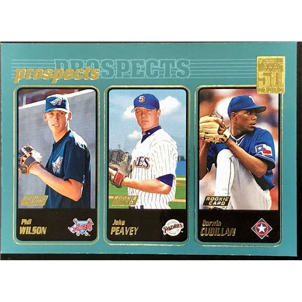 2001 TOPPS JAKE PEAVY ROOKIE CARD