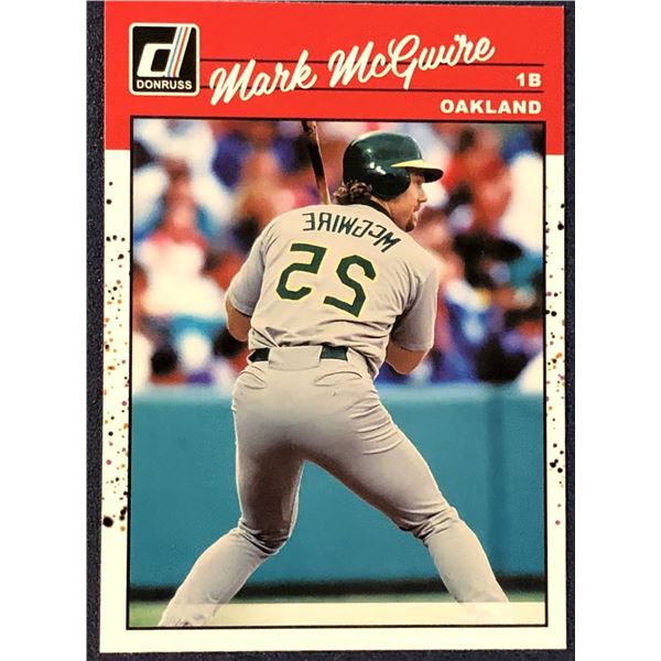2023 DONRUSS RETRO MARK McGWIRE ERROR CARD