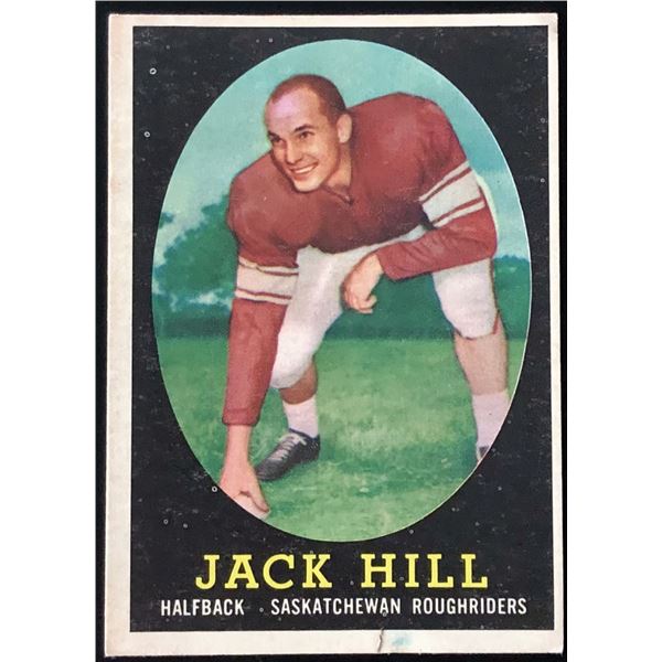 1958 O-PEE-CHEE CFL JACK HILL (HOF) ROOKIE CARD