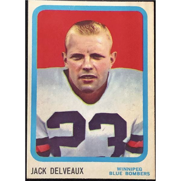 1963 O-PEE-CHEE CFL JACK DELVEAUX