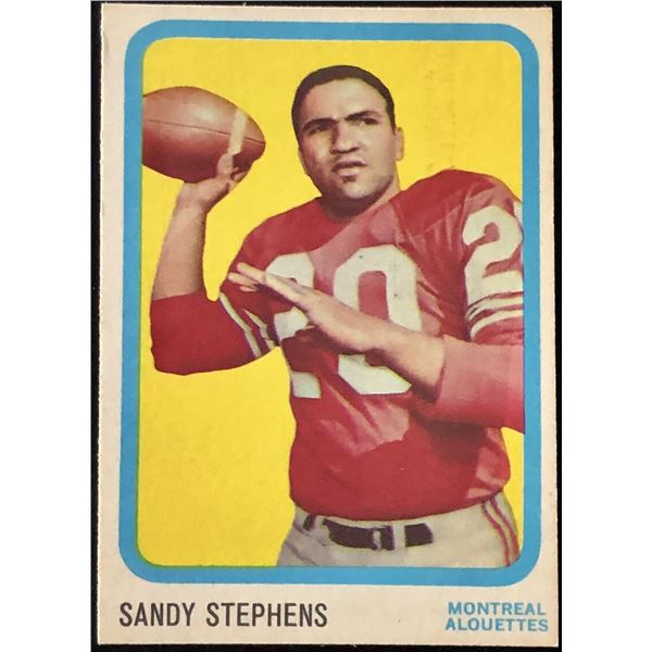1963 O-PEE-CHEE CFL SANDY STEPHENS (HOF) ROOKIE CARD