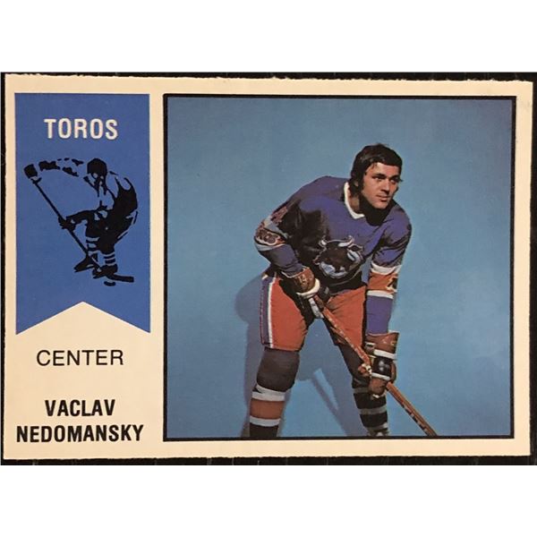 1973 -74 O-PEE-CHEE VACLAV NEDOMANSKY (HOF) ROOKIE CARD