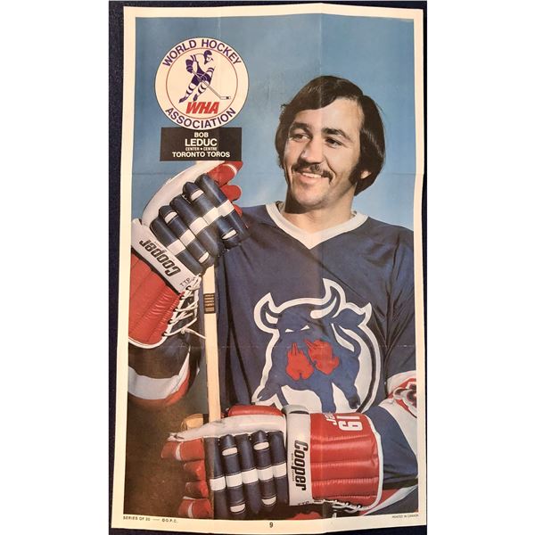 1973-74 O-PEE-CHEE WHA POSTERS - BOB LEDUC