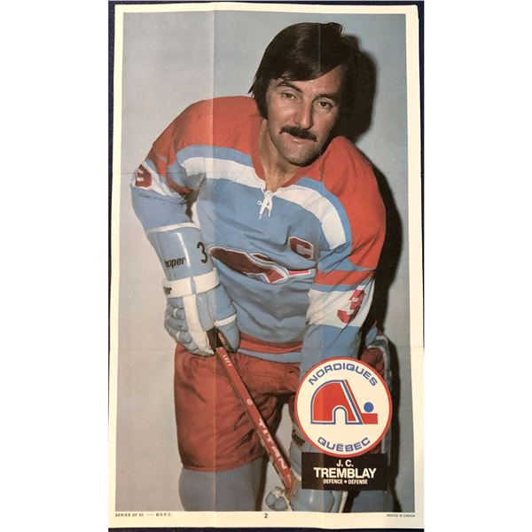 1973-74 O-PEE-CHEE WHA POSTERS - J.C. TREMBLAY