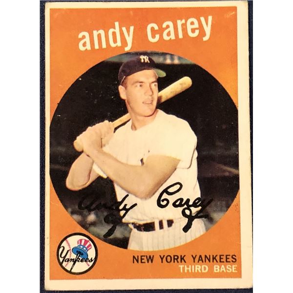 1959 TOPPS WHITEBACK ANDY CAREY