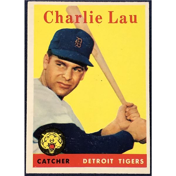1958 TOPPS CHARLIE LAU ROOKIE CARD