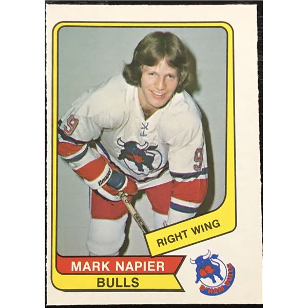 1976-77 O-PEE-CHEE MARK NAPIER ROOKIE CARD
