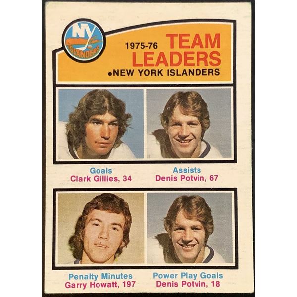 1976-77 NHL O-PEE-CHEE DENIS POTVIN / CLARK GILLES (HOF)