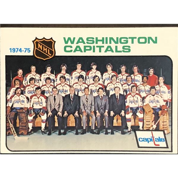 1975-76 NHL TOPPS WASHINGTON CAPITALS
