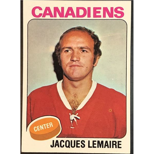 1975-76 NHL TOPPS JACQUES LEMAIRE (HOF)