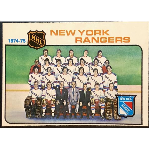 1975-76 NHL O-PEE-CHEE NEW YORK RANGERS