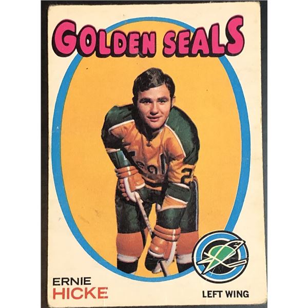 1971-72 O-PEE-CHEE ERNIE HICKE ROOKIE CARD