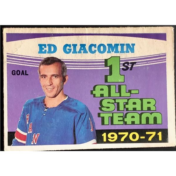 1971-72 O-PEE-CHEE ED GIACOMIN (HOF)