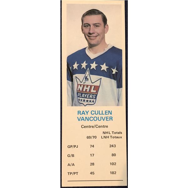 1970-71 DAD'S COOKIES RAY CULLEN