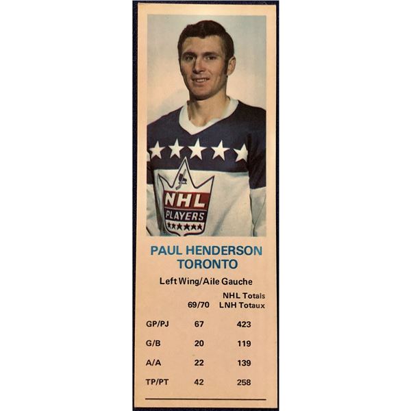 1970-71 DAD'S COOKIES PAUL HENDERSON