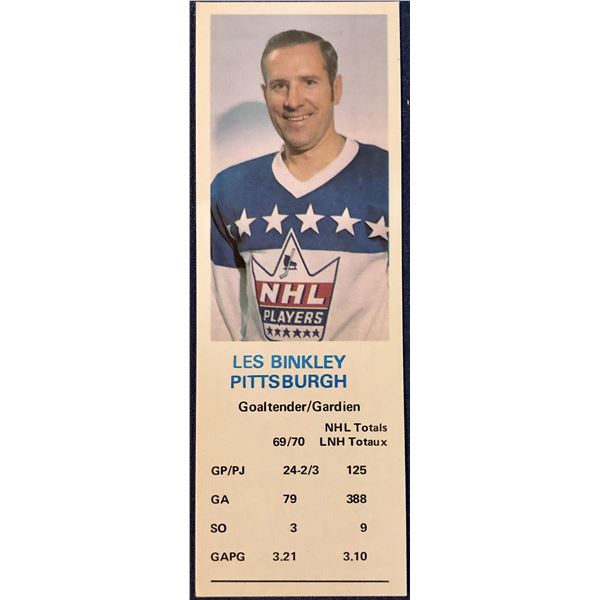 1970-71 DAD'S COOKIES LES BINKLEY