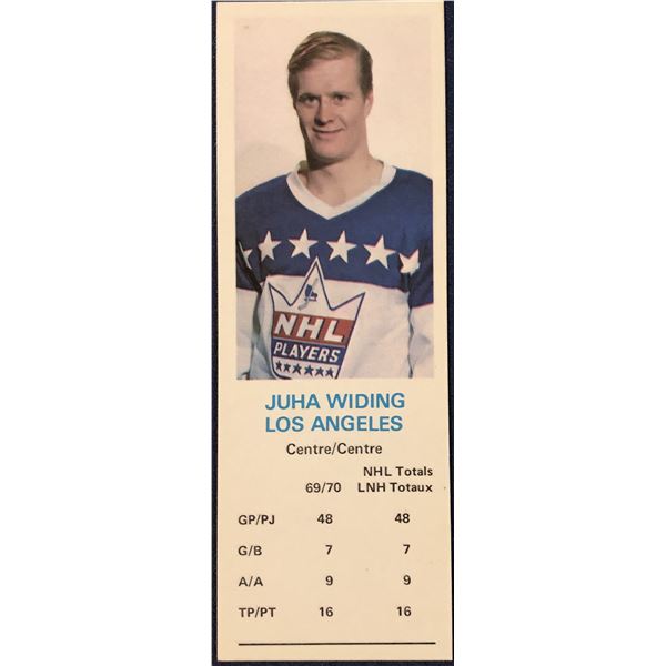 1970-71 DAD'S COOKIES JUHA WIDING (HOF)