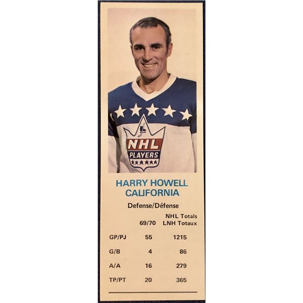 1970-71 DAD'S COOKIES HARRY HOWELL (HOF)