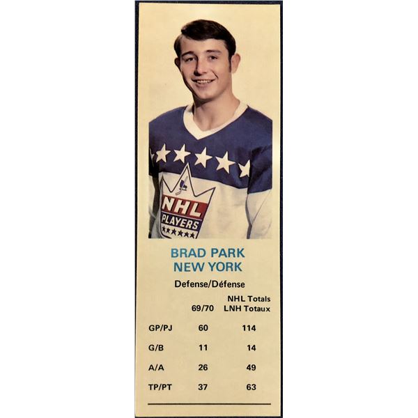 1970-71 DAD'S COOKIES BRAD PARK (HOF)