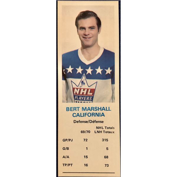 1970-71 DAD'S COOKIES BERT MARSHALL