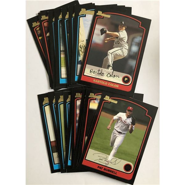 2003 BOWMAN HERITAGE BASEBALL COLLECTION - 20 CARDS