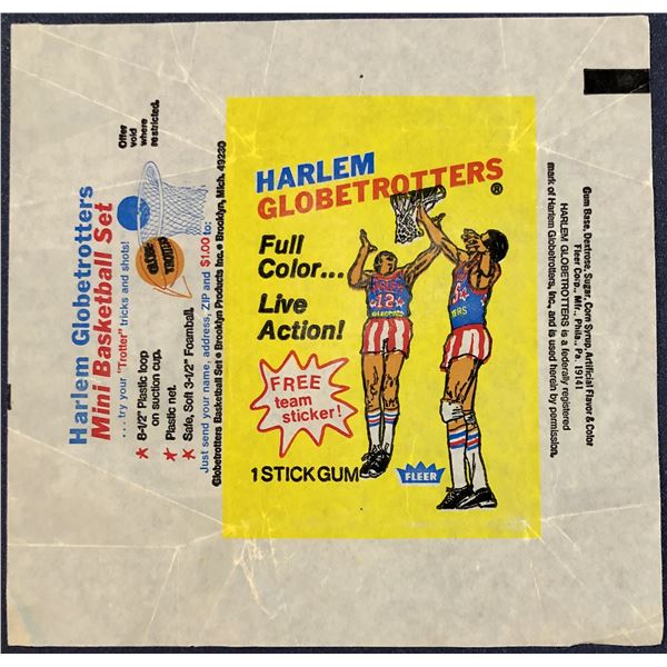 1971-72 FLEER HARLEM GLOBETROTTERS WRAPPER