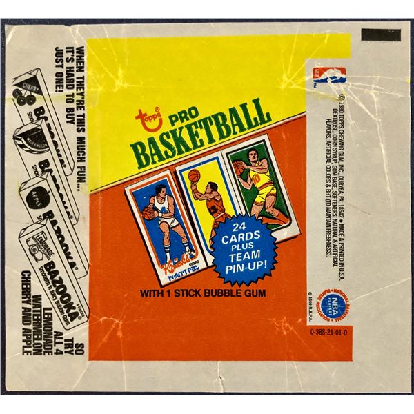 1980-81 TOPPS BASKETBALL WRAPPER